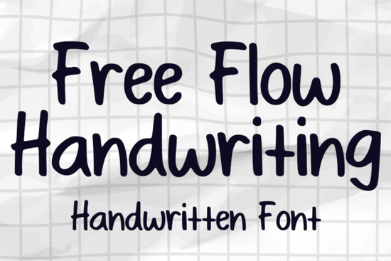 Free Flow Handwriting Font